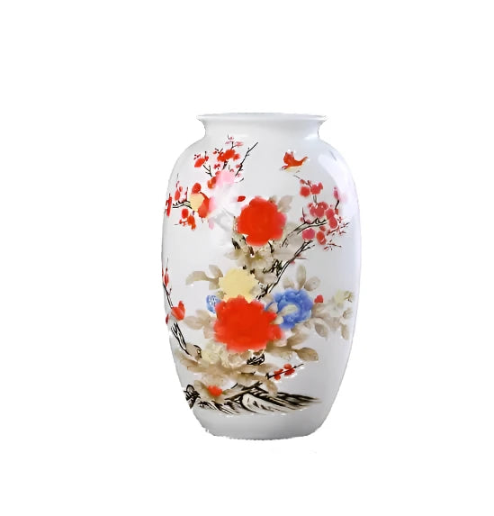 Jingdezhen Vintage Chinese Ceramic Vase – Scenic Landscape & Traditional Art